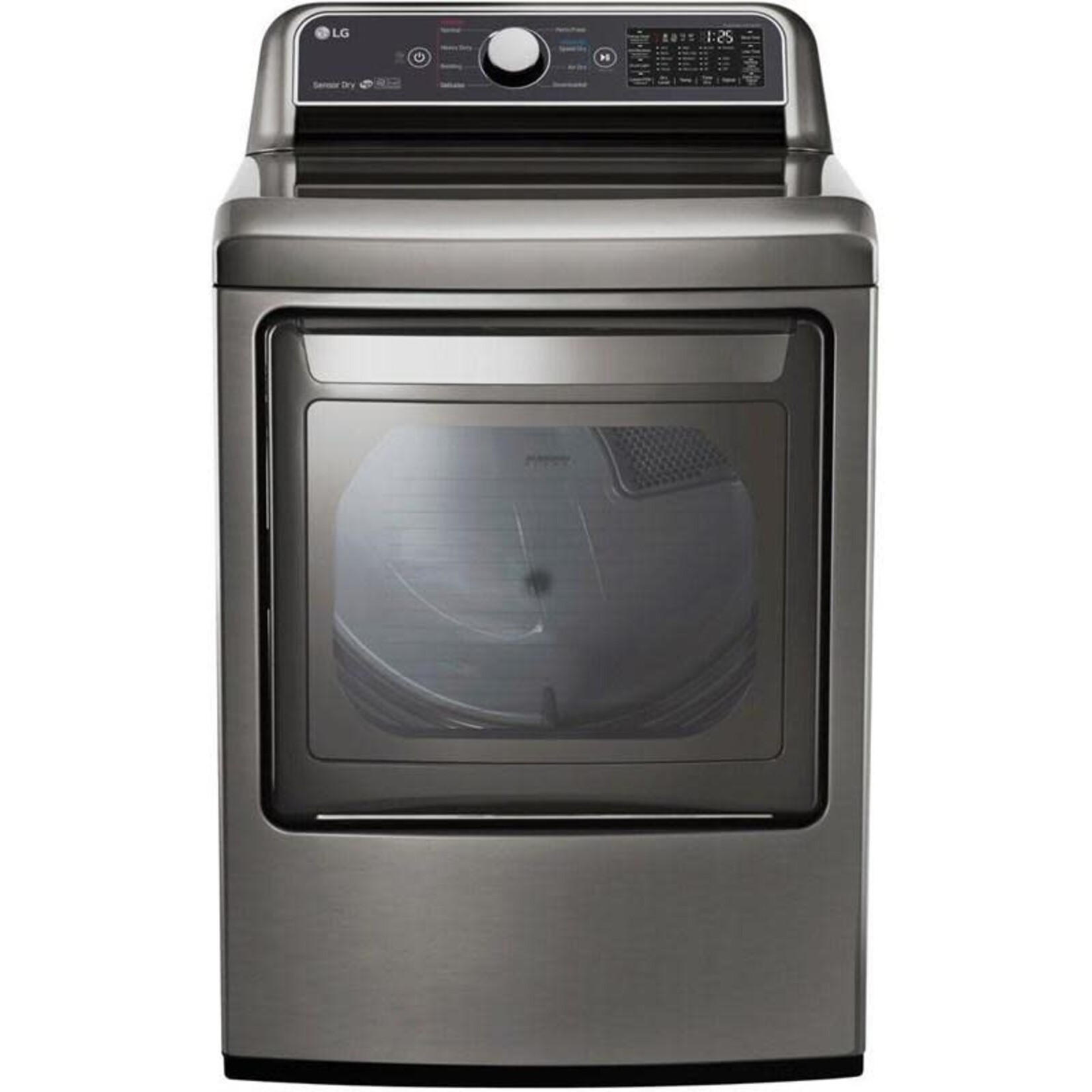 LG Electronics DLE7300VE 7.3 cu. ft. Large Smart Front Load Electric Vented Dryer with EasyLoad Door & Sensor Dry in Graphite Steel, ENERGY STAR