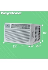 KEYSTONE KSTHW12A Keystone - 550 Sq. Ft. 12,000 BTU Window Air Conditioner and 11,000 BTU Heater - White