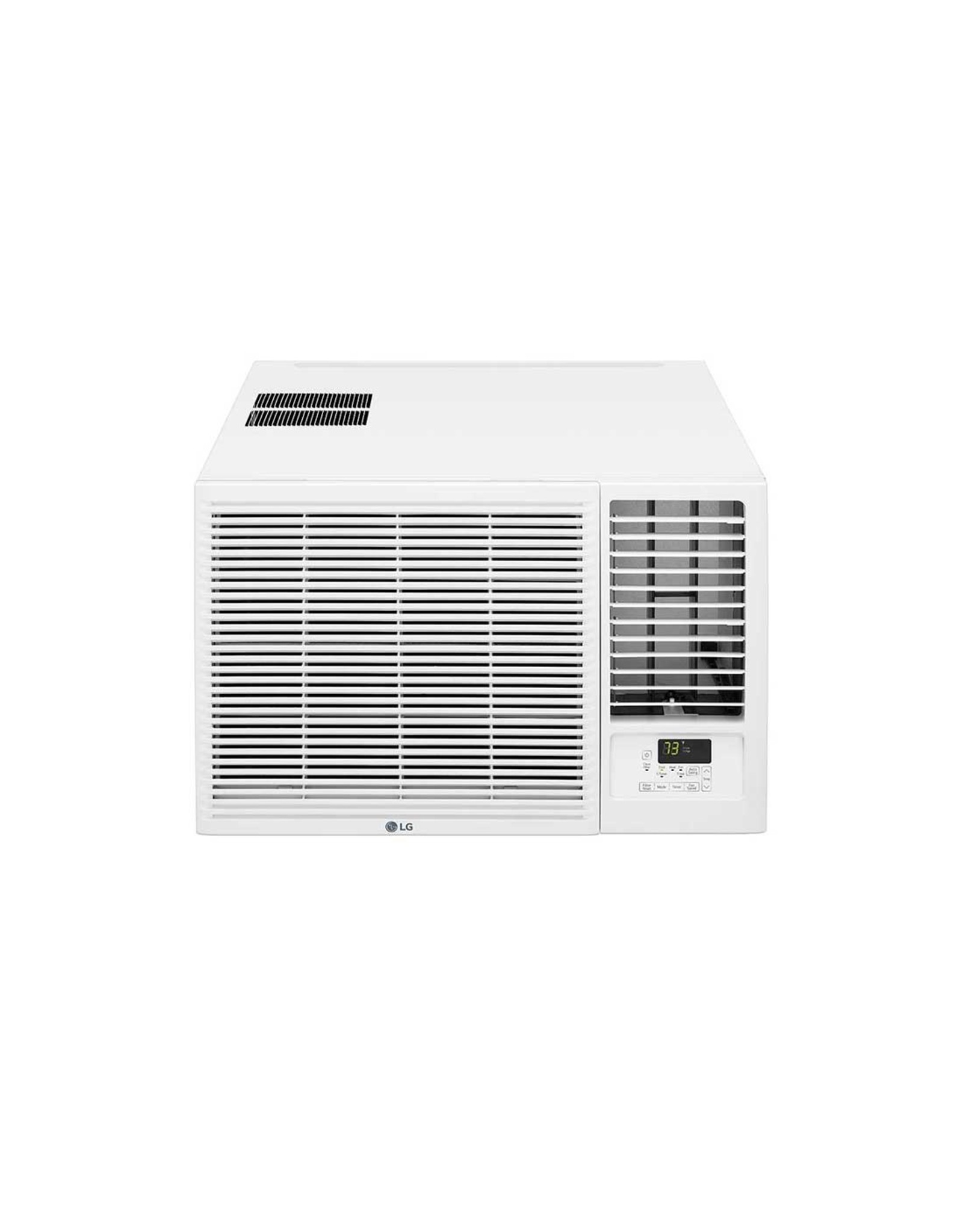 LG Electronics LW1816HR LG 18,000 BTU Window Air Conditioner with Supplemental Heat, Cools 1,000 Sq.Ft. (25' x 40' Room Size), Electronic Controls with Remote, 2 Cooling, Heating & Fan Speeds, Slide In-Out Chassis, 230/208V