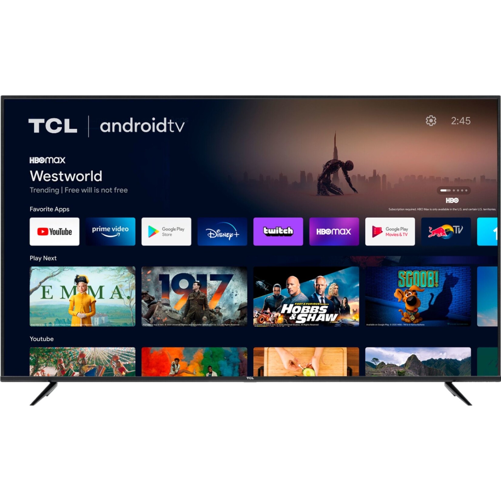 TCL - 75" Class 4 Series LED 4K UHD Smart Android TV