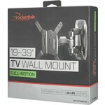 Rocketfish™ - Full-Motion TV Wall Mount for Most 19" - 39" TVs - Black