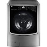 LG MW9000HVA Twin Wash Series 29 Inch Smart Front Load Washer with 5.2 cu. ft. Capacity, Wi-Fi Enabled, 14 Wash Cycles, 1300 RPM, Steam Cycle, Stainless Steel Drum, NFC Tag-On technology, Lo Decibel Operation, TurboWash, ColdWash, TrueBalance, NeveRust Stain