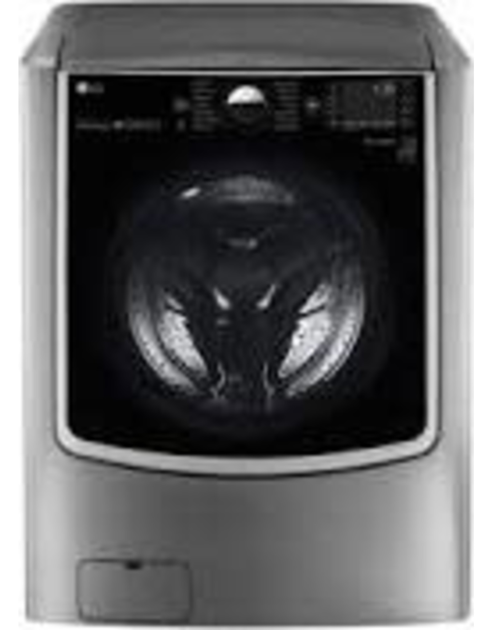 lg MW9000HVA Twin Wash Series 29 Inch Smart Front Load Washer with 5.2 cu. ft. Capacity, Wi-Fi Enabled, 14 Wash Cycles, 1300 RPM, Steam Cycle, Stainless Steel Drum, NFC Tag-On technology, Lo Decibel Operation, TurboWash, ColdWash, TrueBalance, NeveRust Stain