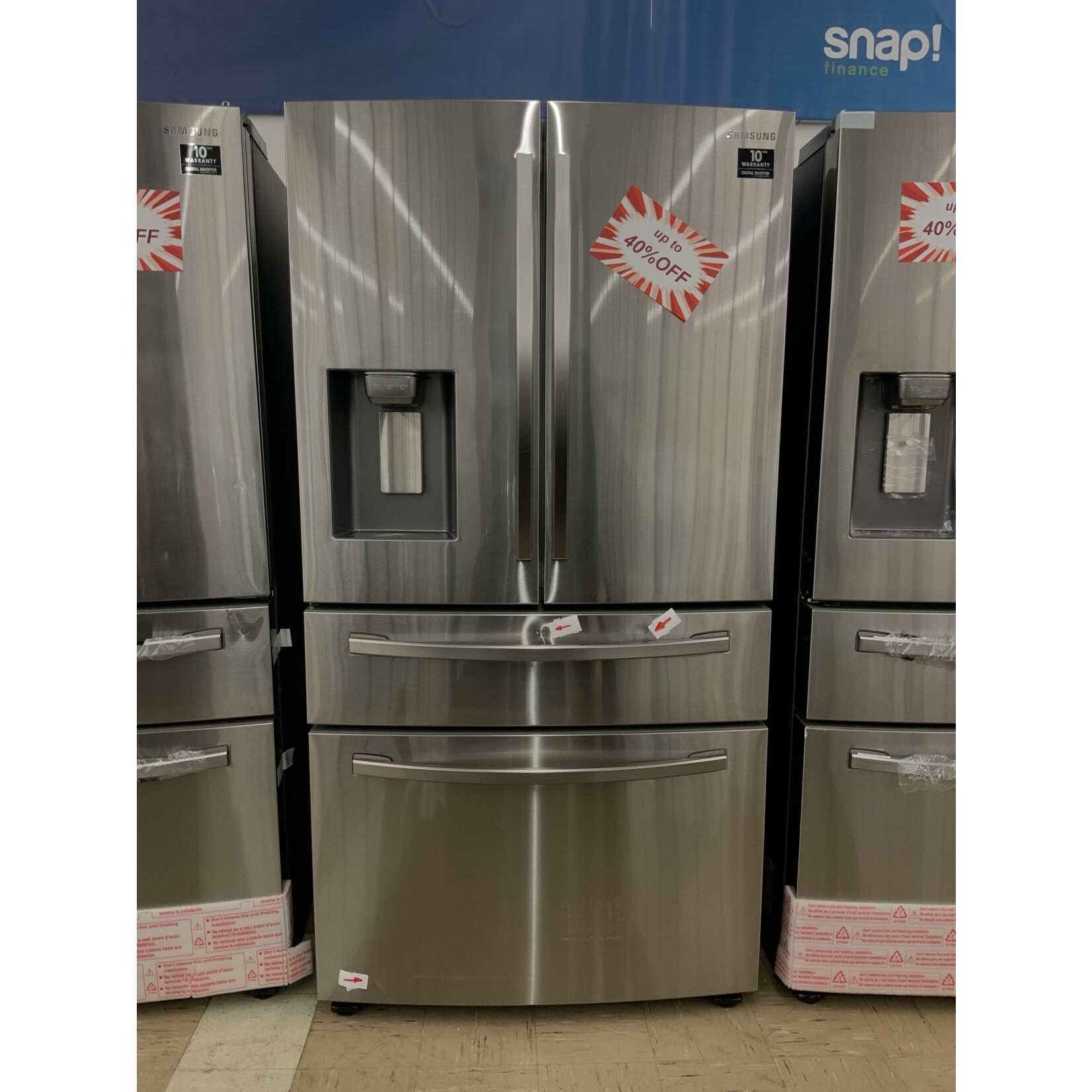 SAMSUNG Samsung 28.8 CU.FT 4.-DOOR FRENCH -D REFRIGERATOR IN FINGERPRINT SS