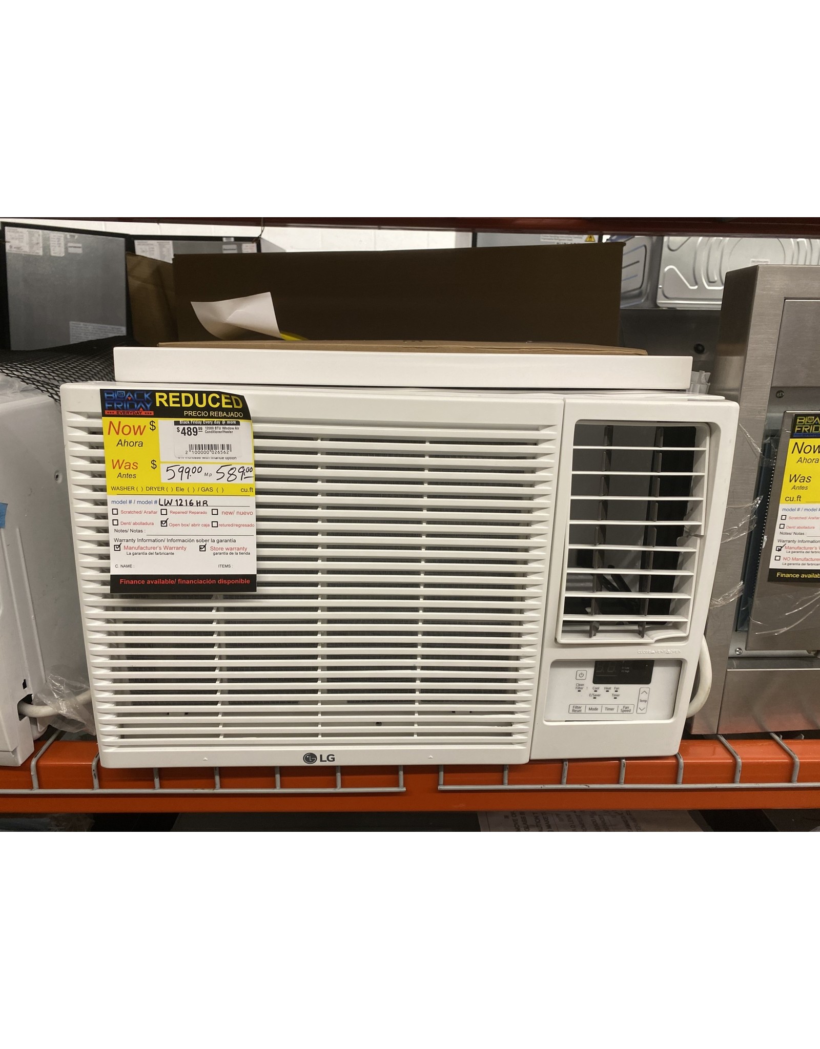 LG Electronics 12000 BTU Window Air Conditioner/Heater