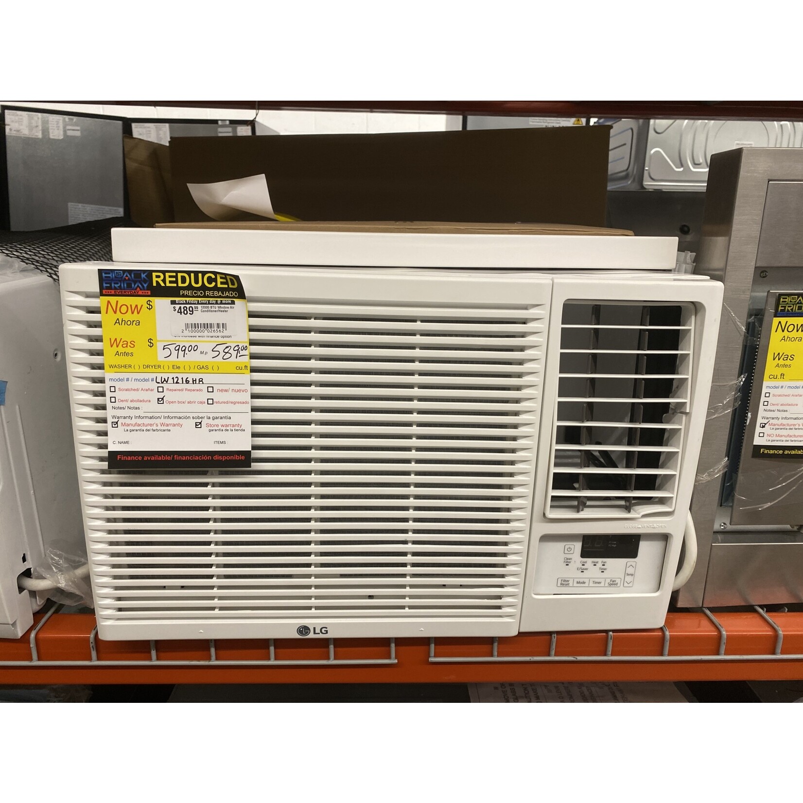 LG Electronics 12000 BTU Window Air Conditioner/Heater