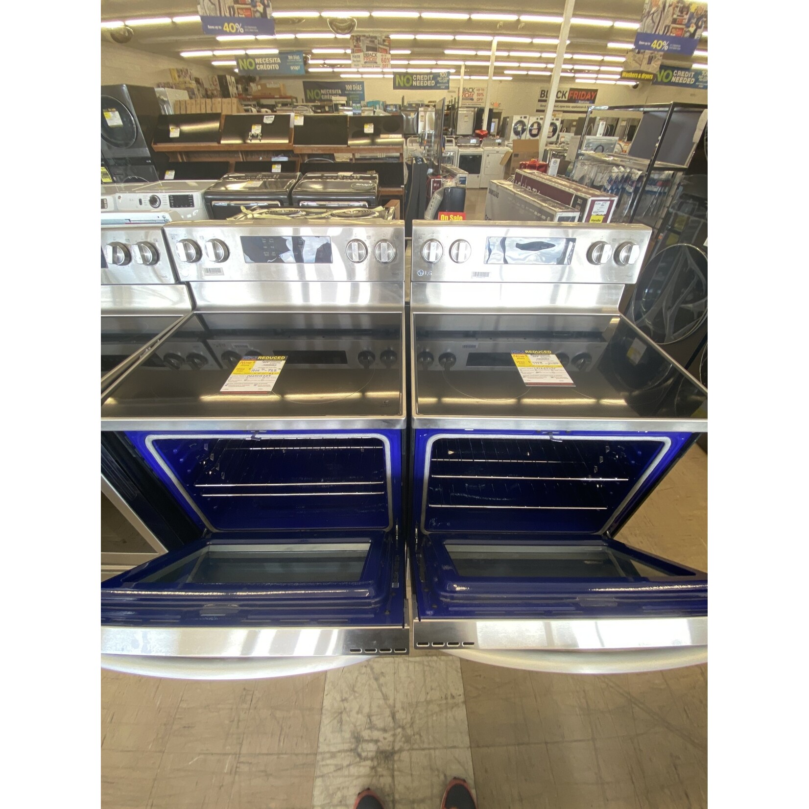 LG Electronics LREL6323S 6.3 cu. ft. Smart Wi-Fi Enabled Fan Convection Electric Oven Range with AirFry and EasyClean in Stainless Steel