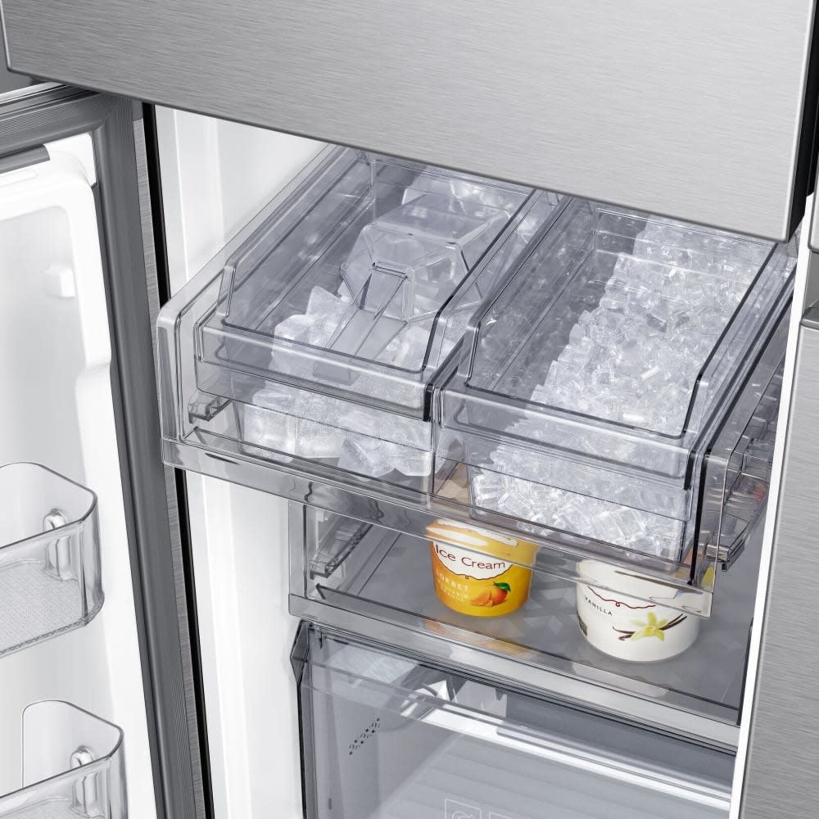 SAMSUNG #RF29A9671SR  29 cu. ft. 4-Door Flex French Door Refrigerator in Fingerprint Resistant Stainless Steel with FlexZone