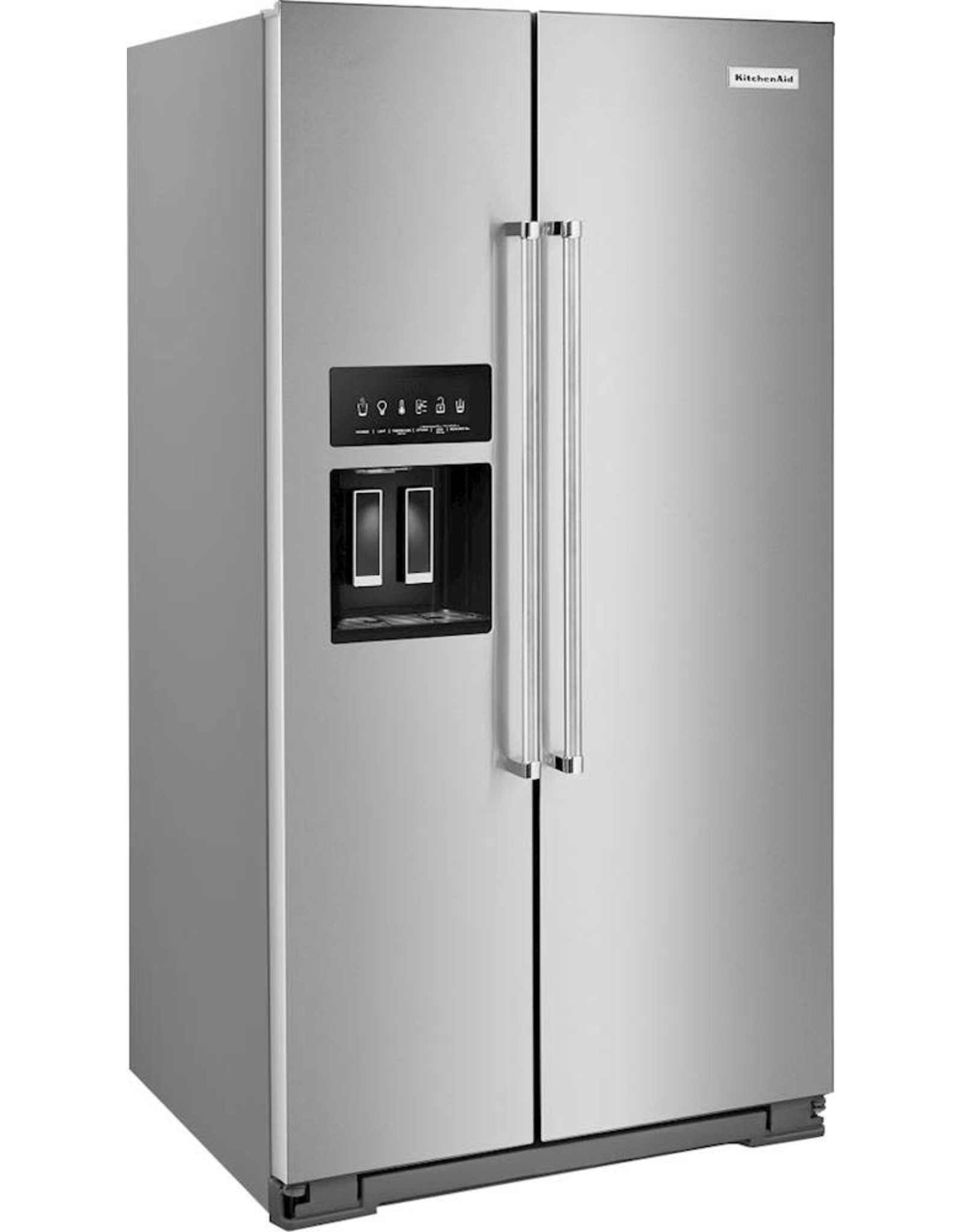 KRSF705HPS 36 in. W 24.8 cu. ft. Side by Side Refrigerator with Exterior Ice and Water in PrintShield Stainless Steel