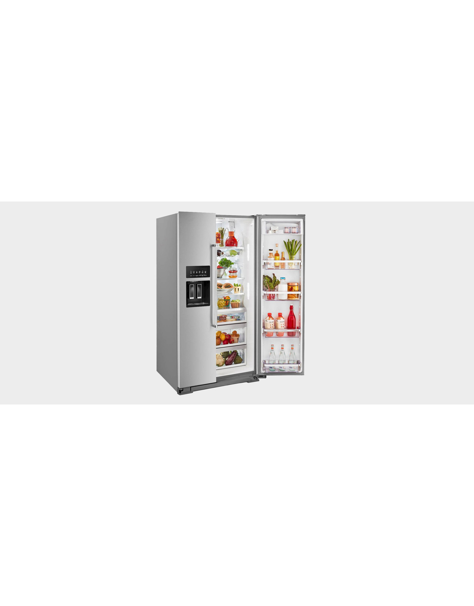 KRSF705HPS 36 in. W 24.8 cu. ft. Side by Side Refrigerator with Exterior Ice and Water in PrintShield Stainless Steel