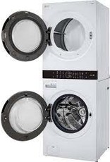 LG Electronics WKE100HWA Single Unit Front Load LG WashTower™ with Center Control™ 4.5 cu. ft. Washer and 7.4 cu. ft. Electric Dryer