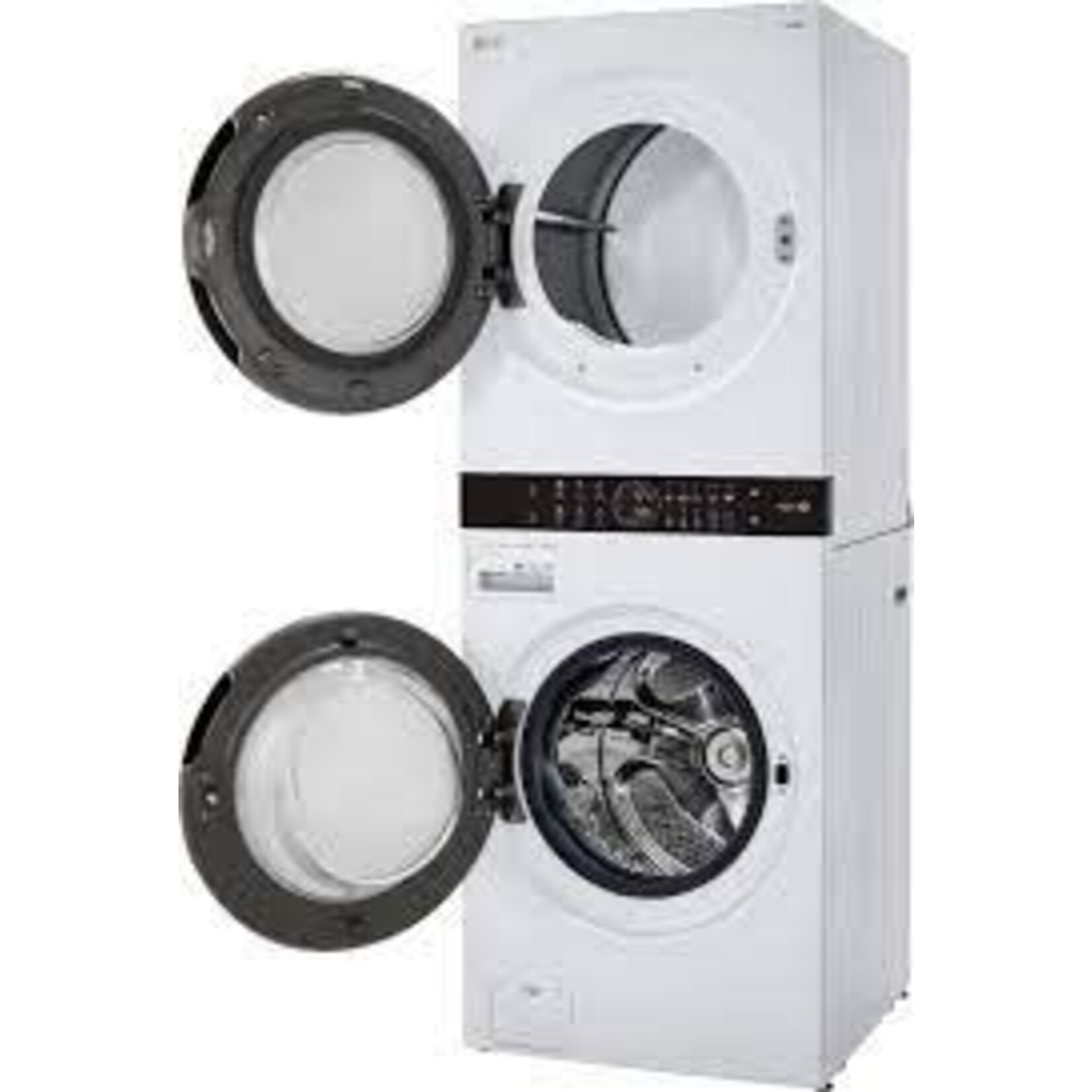 LG Electronics #*WKE100HWA Single Unit Front Load LG WashTower™ with Center Control™ 4.5 cu. ft. Washer and 7.4 cu. ft. Electric Dryer