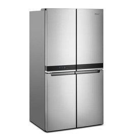 WHIRLPOOL WRQA59CNKZ  36 in. 19.4 cu. ft. 4-Door French Door Refrigerator in Fingerprint Resistant Stainless Steel, Counter Depth