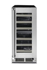 viking VWUI5150GRSS   Viking 15 Inch Wide 35 Can Capacity Energy Star Rated Beverage Center with Right Hinging Door