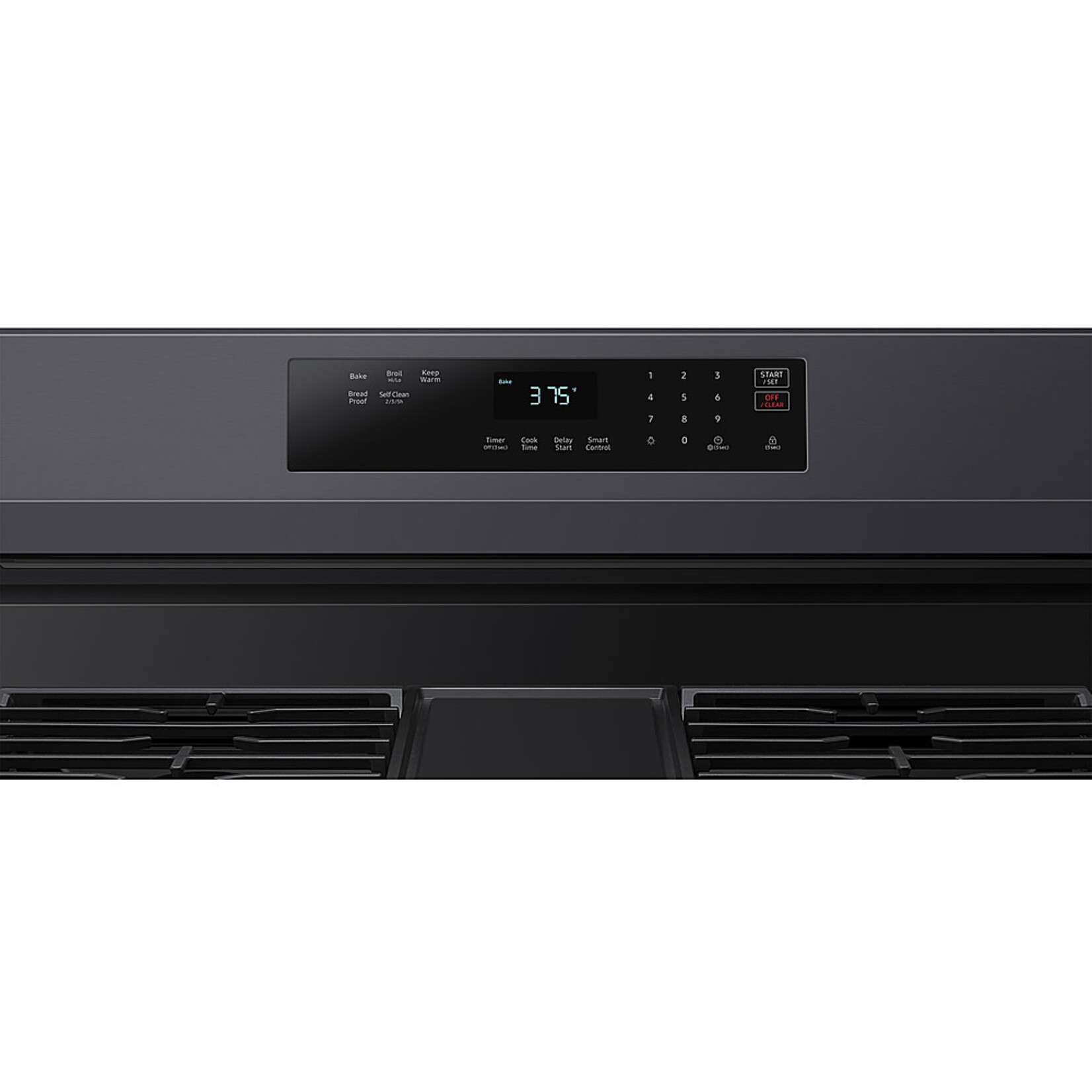 SAMSUNG NX60A6311SG 6.0 cu. ft. Smart Freestanding Gas Range with 18K BTU Dual Power Burner in Black Stainless Steel