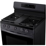 SAMSUNG NX60A6311SG 6.0 cu. ft. Smart Freestanding Gas Range with 18K BTU Dual Power Burner in Black Stainless Steel