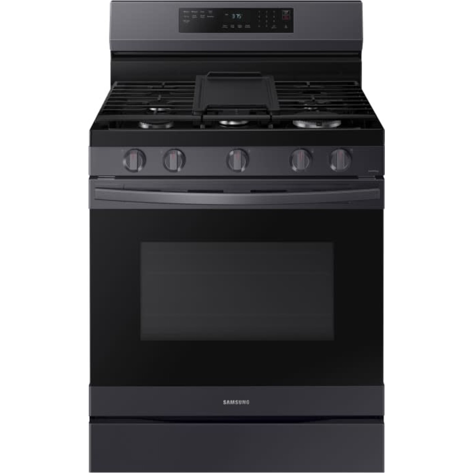 SAMSUNG NX60A6511SG 6 cu. ft. Smart Wi-Fi Enabled Convection Gas Range with No Preheat AirFry in Black Stainless Steel