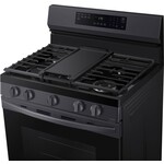 SAMSUNG NX60A6511SG 6 cu. ft. Smart Wi-Fi Enabled Convection Gas Range with No Preheat AirFry in Black Stainless Steel