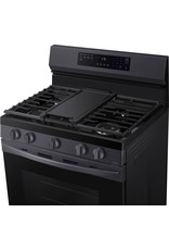 SAMSUNG NX60A6511SG 6 cu. ft. Smart Wi-Fi Enabled Convection Gas Range with No Preheat AirFry in Black Stainless Steel