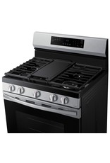 SAMSUNG NX60A6511SS 6 cu. ft. Smart Wi-Fi Enabled Convection Gas Range with No Preheat AirFry in Stainless Steel