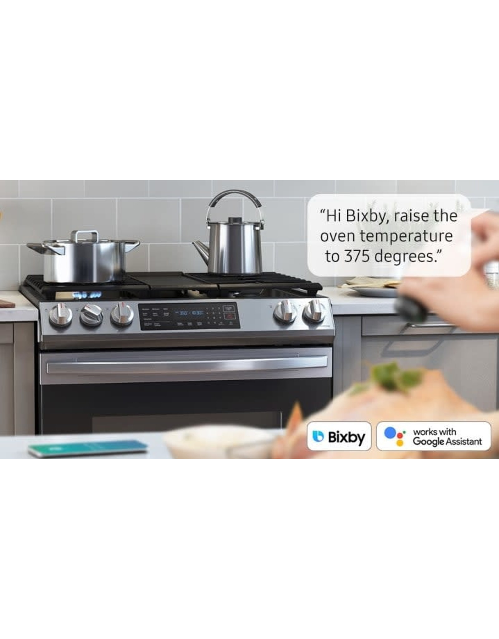 SAMSUNG broken glass 30 in. 6.0 cu. ft. Slide-In Gas Range with Self-Cleaning Oven in Stainless Steel
