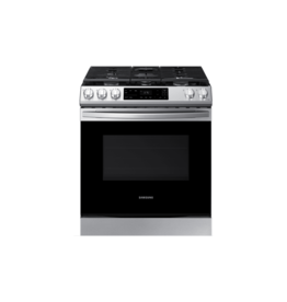 SAMSUNG NX60T8111SS SAMSUNG 30 in. 6.0 cu. ft. Slide-In Gas Range with Self-Cleaning Oven in Stainless Steel