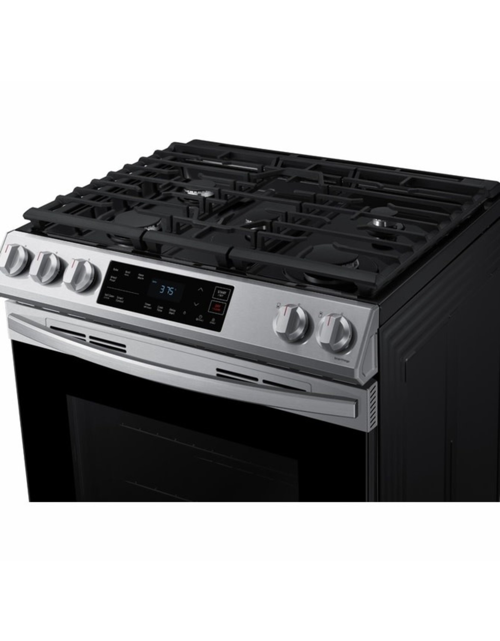 SAMSUNG NX60T8111SS SAMSUNG 30 in. 6.0 cu. ft. Slide-In Gas Range with Self-Cleaning Oven in Stainless Steel