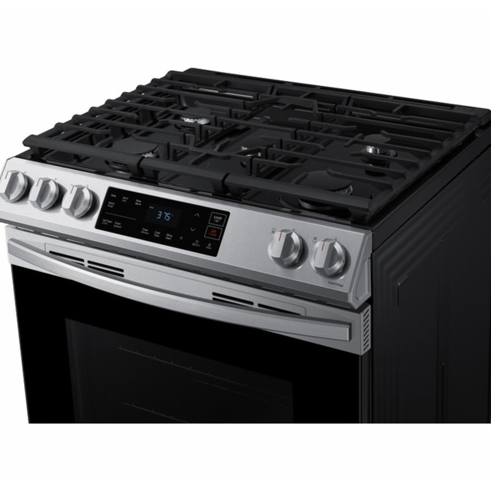 SAMSUNG NX60T8111SS SAMSUNG 30 in. 6.0 cu. ft. Slide-In Gas Range with Self-Cleaning Oven in Stainless Steel