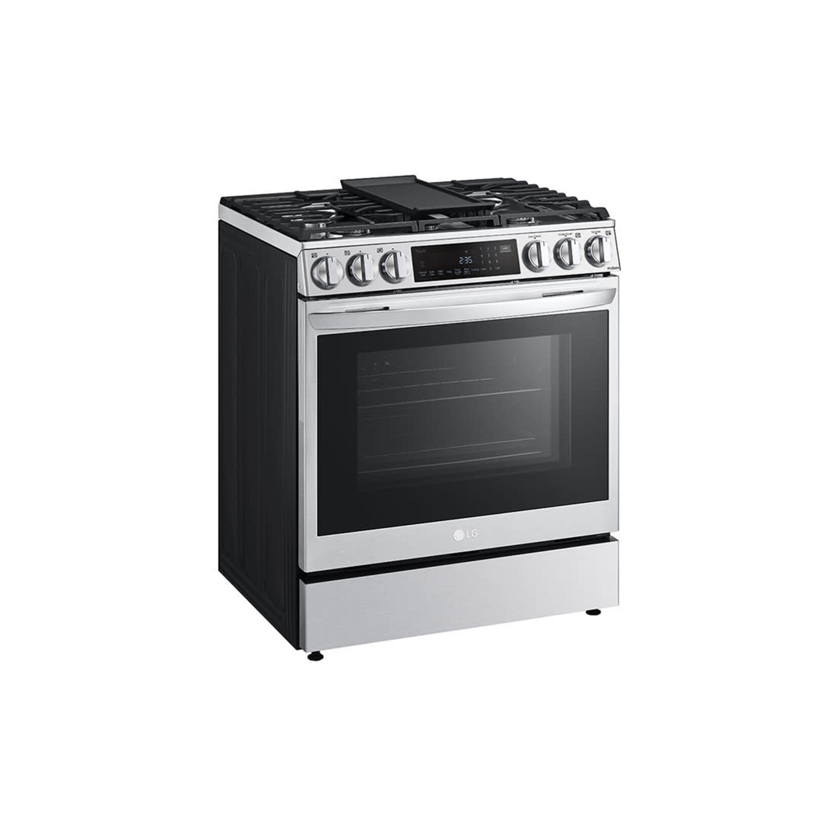 LG Electronics LSGL6335F 6.3 cu. ft. Slide-in Gas Range with EasyClean, Instaview and Air Fry in Printproof Stainless Steel