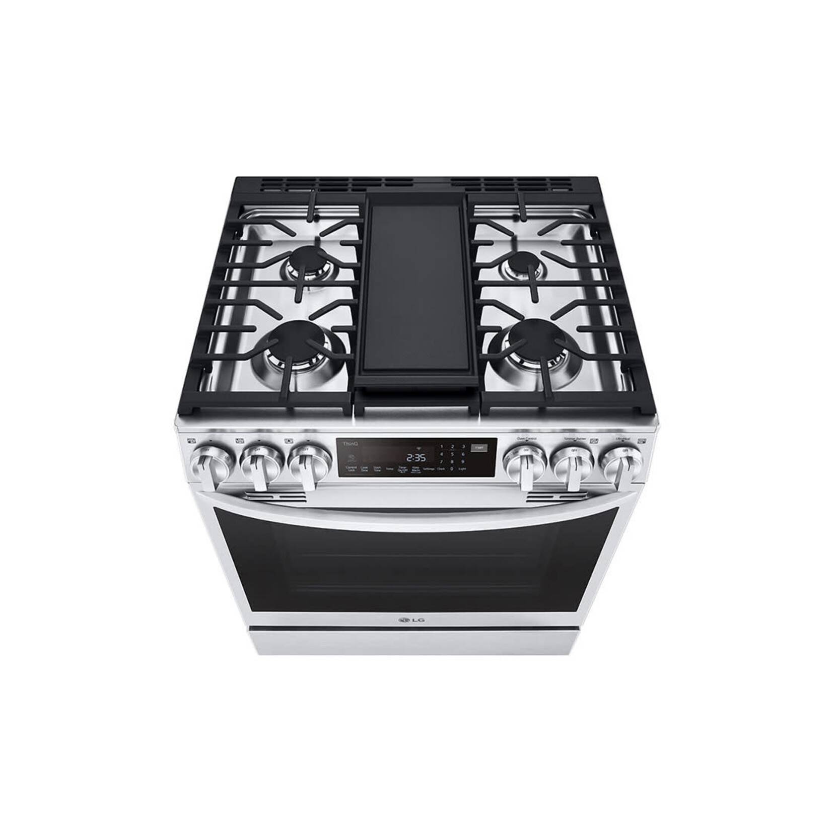 LG Electronics LSGL6335F 6.3 cu. ft. Slide-in Gas Range with EasyClean, Instaview and Air Fry in Printproof Stainless Steel