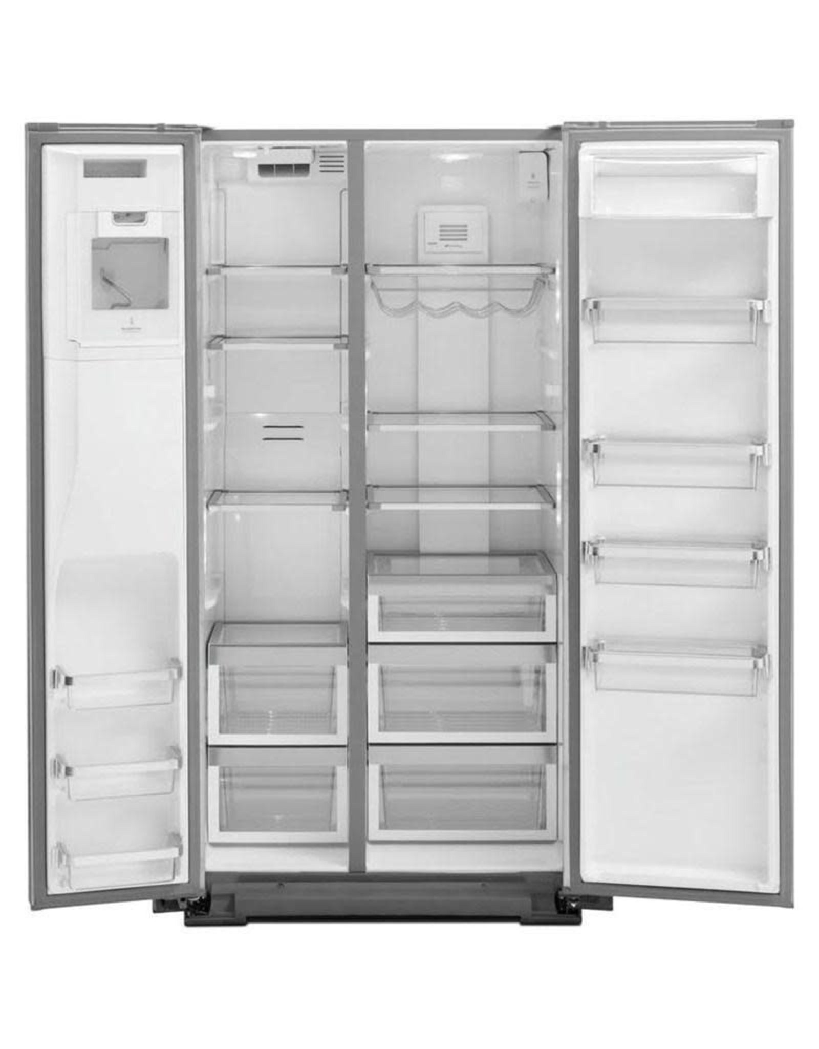 KRSC703HPS 36 in. W 22.6 cu. ft. Side by Side Refrigerator in Stainless Steel with PrintShield Finish, Counter Depth