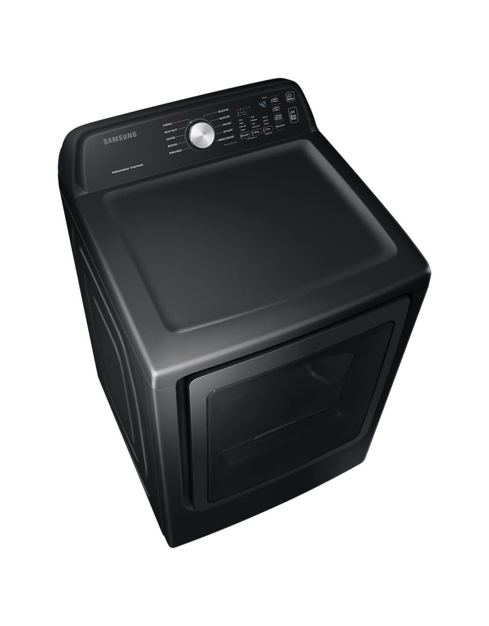 SAMSUNG DVE50R5200V 7.4 cu. ft. Brushed Black Electric Dryer with Sensor Dry