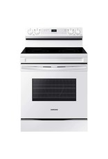 SAMSUNG NE63A6111SW  6.3 cu. ft. Smart Freestanding Electric Range with Steam Clean in White
