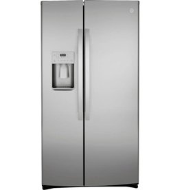 GE GZS22IYNFS 21.8 cu. ft. Side by Side Refrigerator in Fingerprint Resistant Stainless Steel, Counter Depth