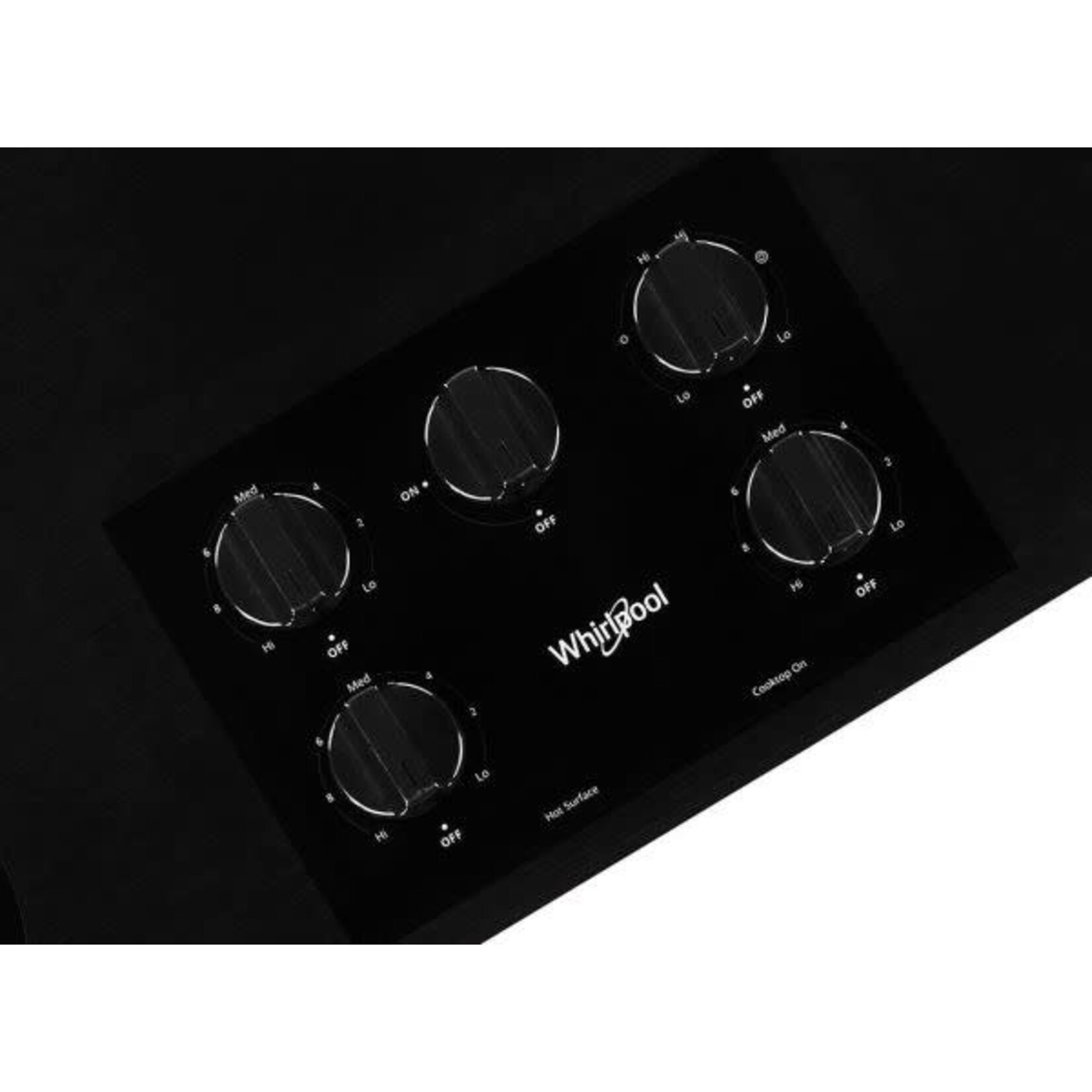 Whirlpool WCE55US6HB 36 in. Radiant Electric Ceramic Glass Cooktop in Black with 5 Elements including a Dual Radiant Element