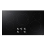 Whirlpool WCE55US6HB 36 in. Radiant Electric Ceramic Glass Cooktop in Black with 5 Elements including a Dual Radiant Element