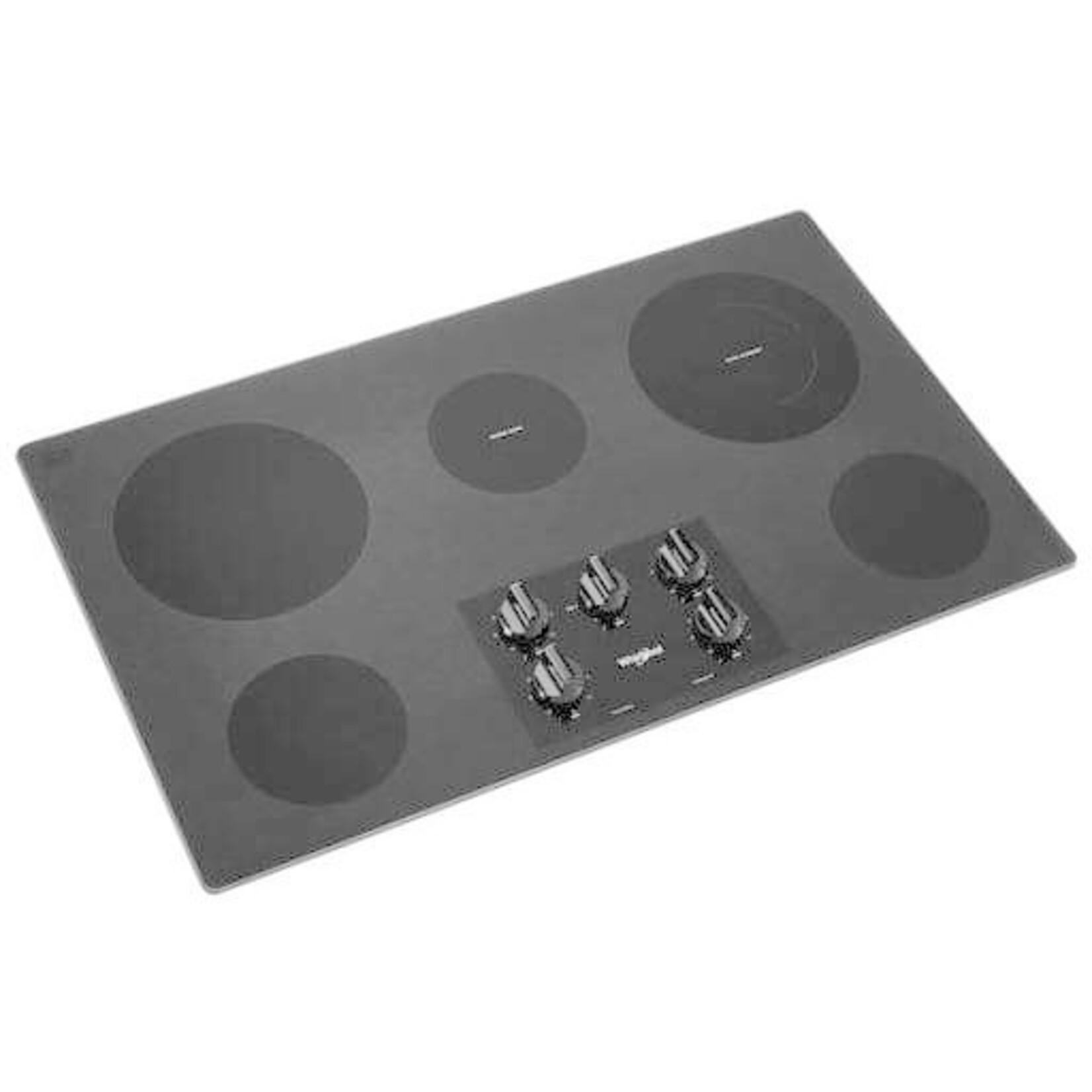 Whirlpool WCE55US6HB 36 in. Radiant Electric Ceramic Glass Cooktop in Black with 5 Elements including a Dual Radiant Element