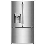 LG Electronics #LFXC22526S 22 cu. ft. French Door Smart Refrigerator with Wi-Fi Enabled in Stainless Steel, Counter Depth