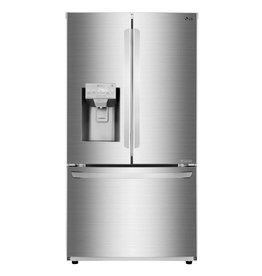 LG Electronics LFXC22526S 22 cu. ft. French Door Smart Refrigerator with Wi-Fi Enabled in Stainless Steel, Counter Depth