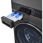 LG Electronics *WKGX201HBA 27 in. Black Steel WashTower Laundry Center with 4.5 cu. ft. Front Load Washer and 7.4 cu. ft. Gas Dryer