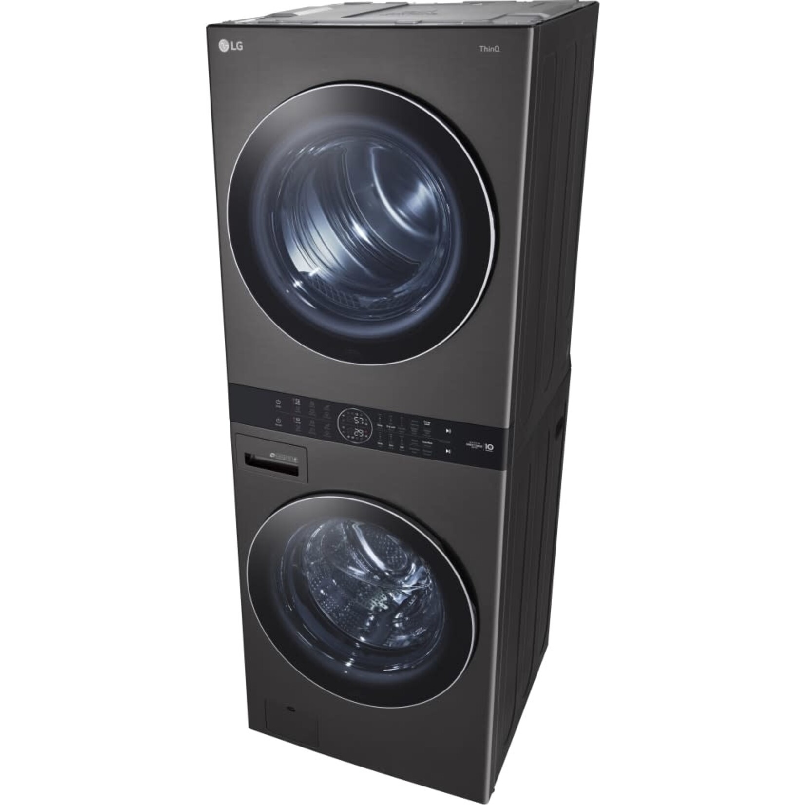 LG Electronics *WKGX201HBA 27 in. Black Steel WashTower Laundry Center with 4.5 cu. ft. Front Load Washer and 7.4 cu. ft. Gas Dryer