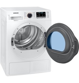 SAMSUNG C/R DV22N6800HW Samsung 4.0 cu. ft. Capacity White 24 Stackable Electric Ventless Heat Pump Dryer ENERGY STAR Certified