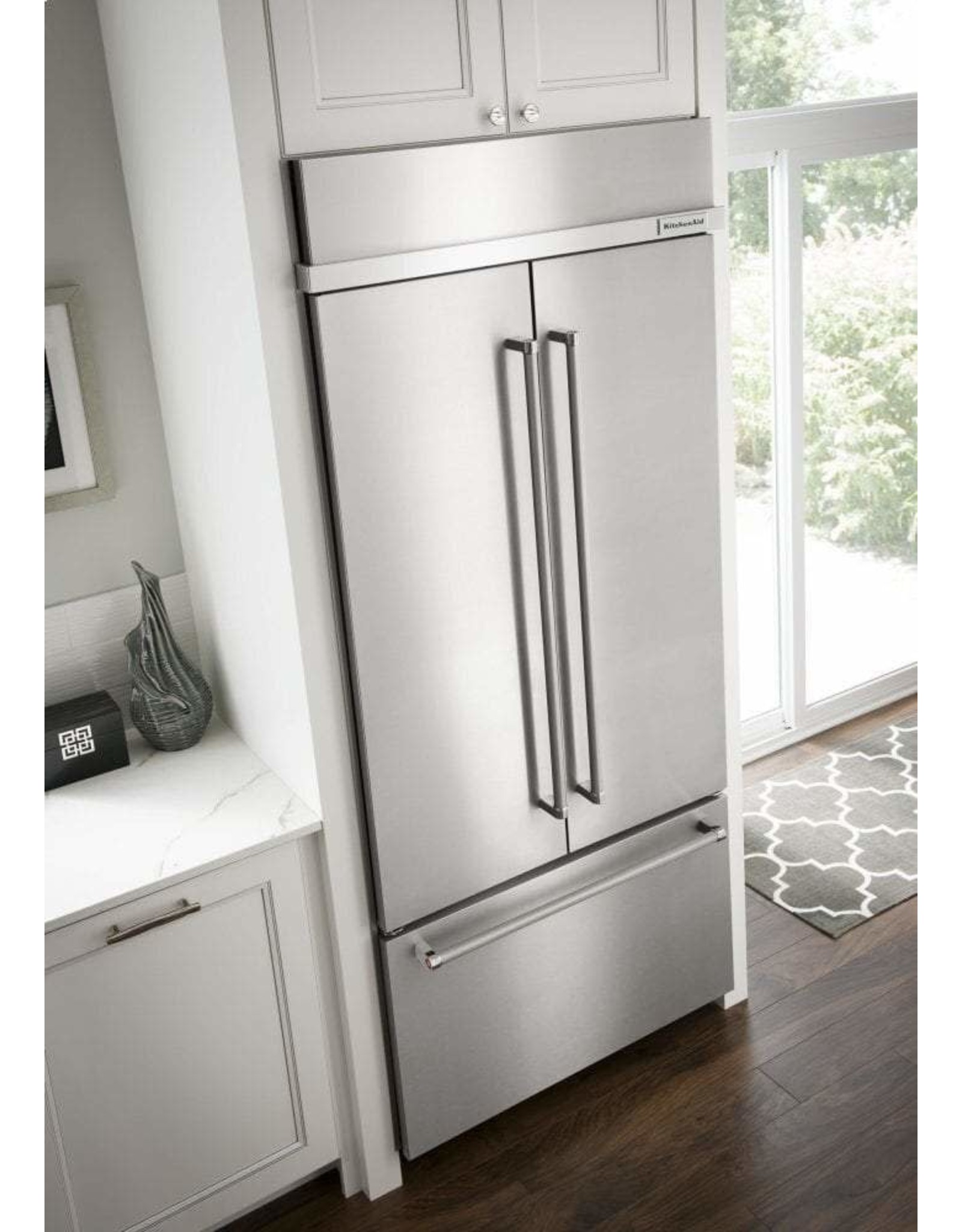 KBFN502ESS KAD No Frost Bottom - Built-in Refr Frez - 42" FRENCH DOOR, PLATINUM INTERIOR, STAI