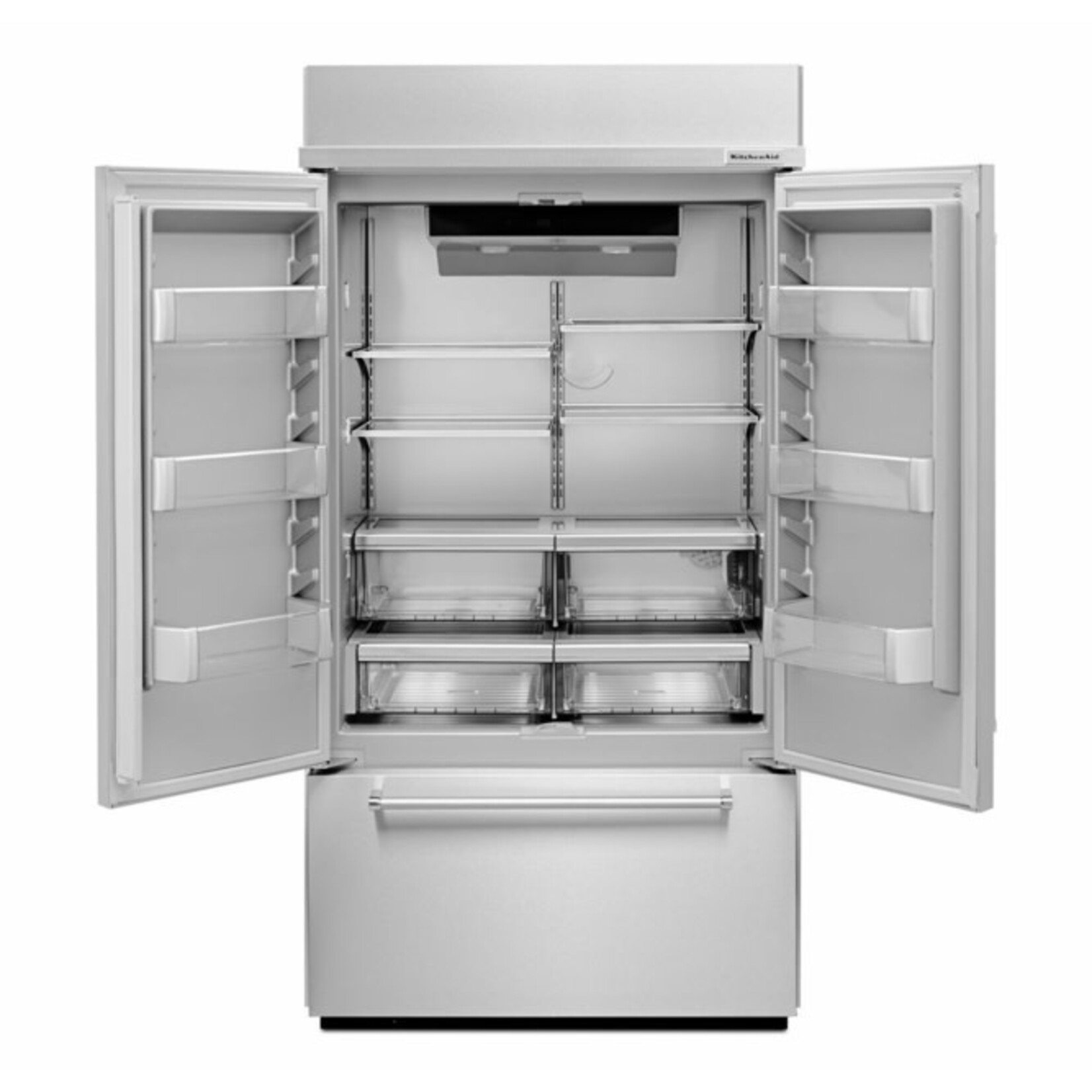 KitchenAid KBFN502ESS KAD No Frost Bottom - Built-in Refr Frez - 42" FRENCH DOOR, PLATINUM INTERIOR, STAI