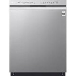 LG #LDFN4542S LG Electronics 24 in. PrintProof Stainless Steel Front Control Dishwasher with QuadWash, 3rd Rack & Dynamic Dry, 48 dBA