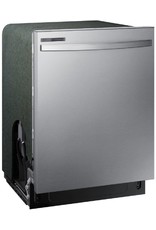 SAMSUNG DW80R2031US Samsung 24 in. Top Control Dishwasher with Stainless Steel Interior Door and Plastic Tall Tub in Stainless Steel, 55 dBA