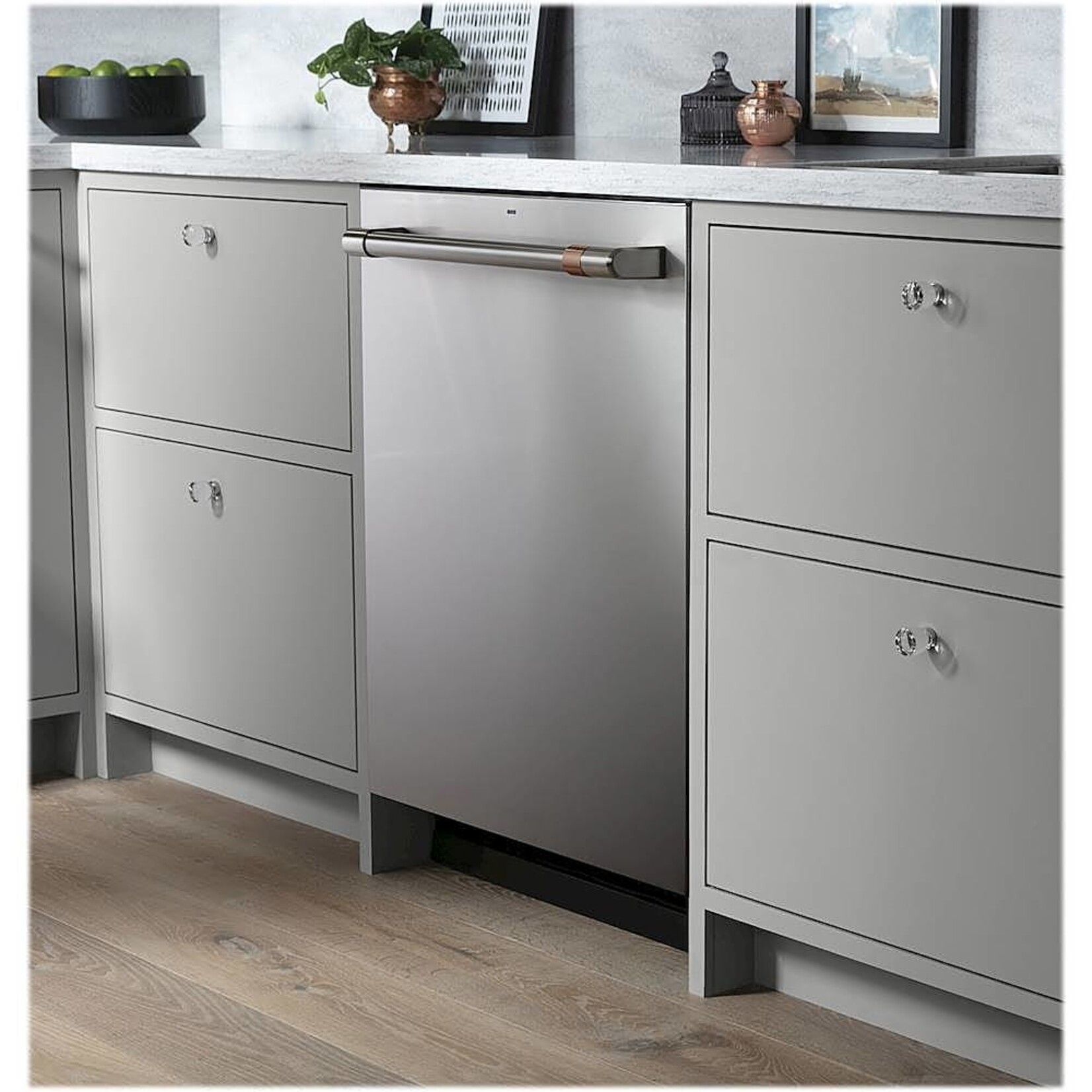 Café Appliances Café - 24" Top Control Tall Tub Built-In Dishwasher with Stainless Steel Tub - Stainless Steel