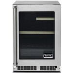 Viking #Ck.VRUI5240GRSS 24 Inch Undercounter Refrigerator with 20 Wine Bottle Capacity, Dynamic Cooling Technology, Slide-Out Convertible Shelf to Store Beverages, Food or Wine, Door Ajar Alarm, Integrated Controls, Sabbath Mode, and Star-K Certified: Right Hing