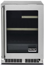 viking VRUI5240GRSS 24 Inch Undercounter Refrigerator with 20 Wine Bottle Capacity, Dynamic Cooling Technology, Slide-Out Convertible Shelf to Store Beverages, Food or Wine, Door Ajar Alarm, Integrated Controls, Sabbath Mode, and Star-K Certified: Right Hinge