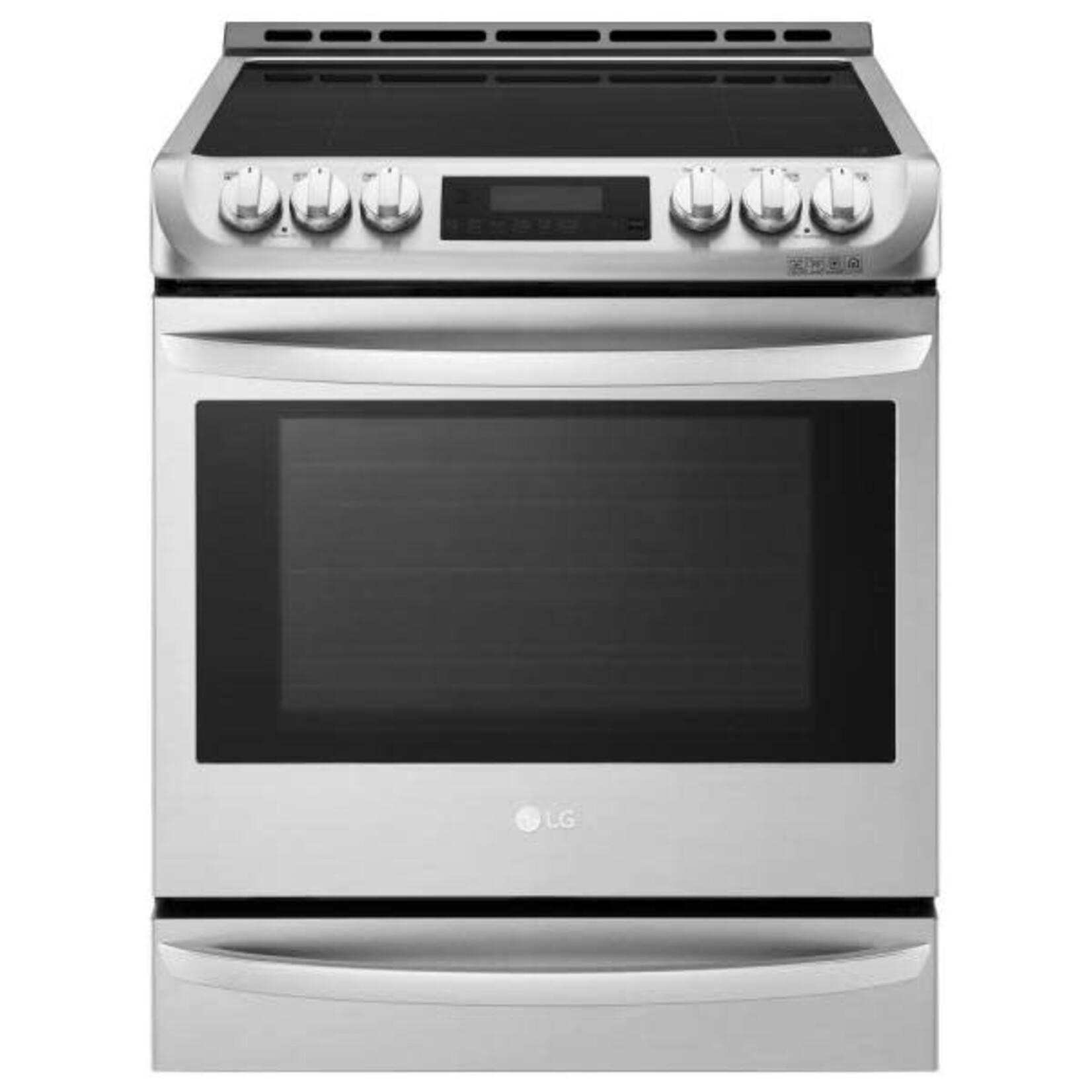 LG Electronics *LSE4617ST 30 in. 6.3 cu. ft. Slide-In Electric Smart Range with ProBake Convection, Induction, Self Clean Oven in Stainless Steel